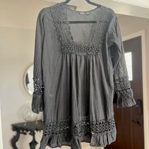 AMANDA’S Collection Black Cotton Top Size L